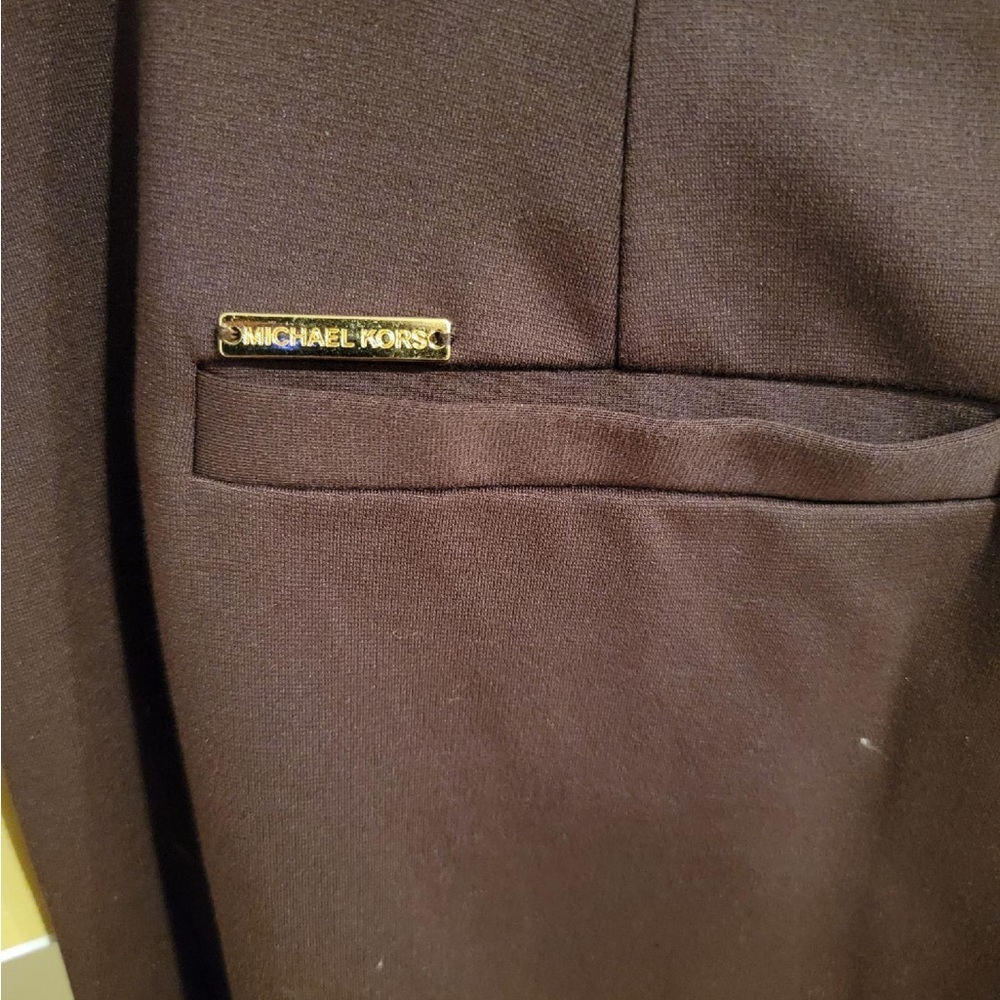 Michael Kors Basics Brown Pants‎ GOLD
Accents Women Size Large W/Pockets - Picture 4 of 4